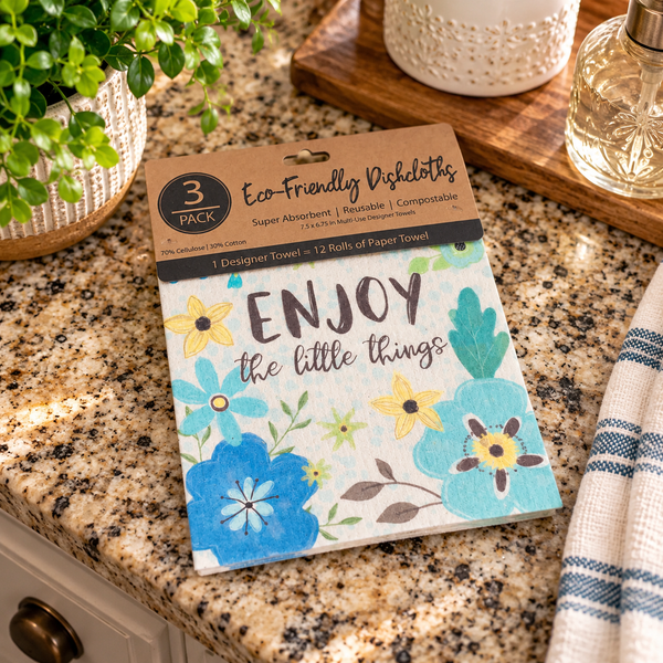 Dishcloth Set: Enjoy The Little Things