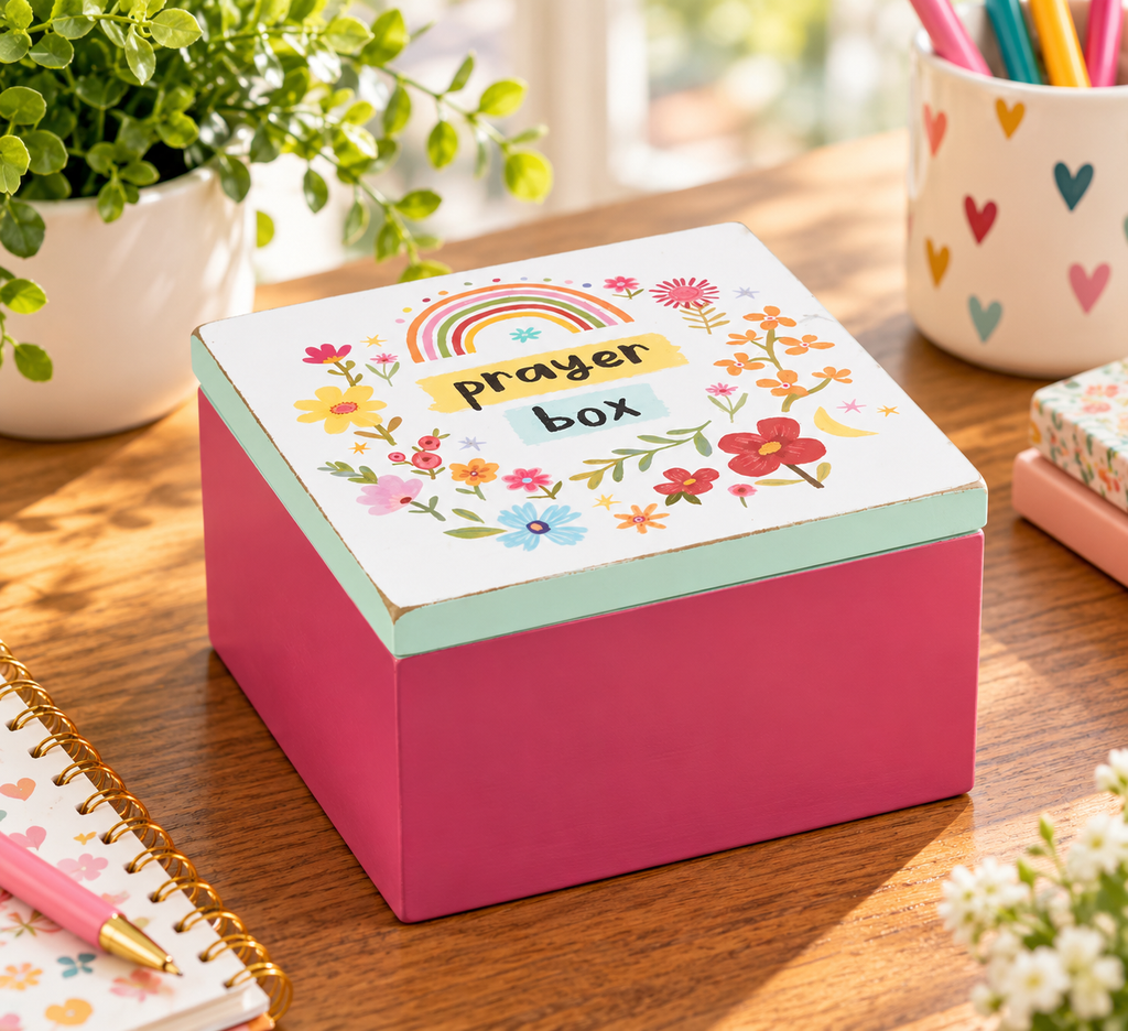 Floral Prayer Hinged Box