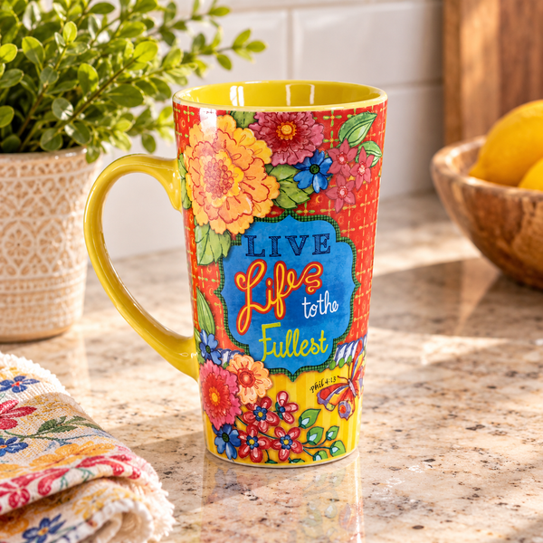 Stoneware Mug - Live Life