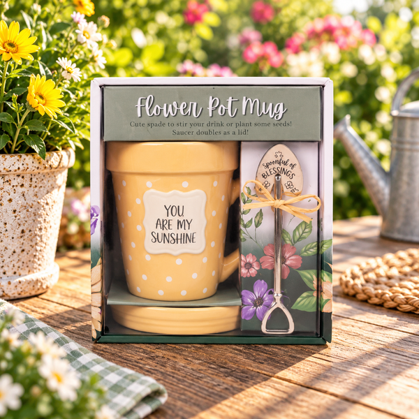 Flower Pot Mug: You Are My Sunshine