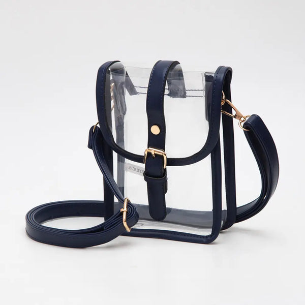 Transparent Crossbody Bag - Black