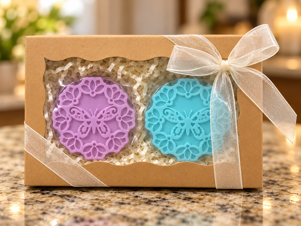Handcrafted Artisan Soap Gift Set – Lavender Sandalwood & Sandalwood Vanilla
