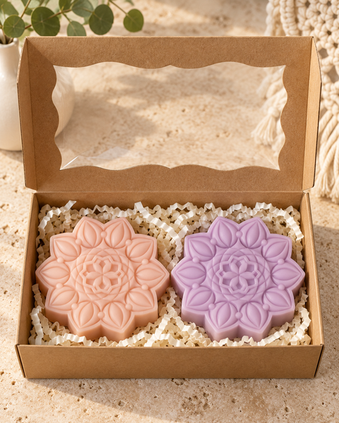 Handcrafted Artisan Soap Gift Set – 2 Piece| Lavender & Georgia Peach