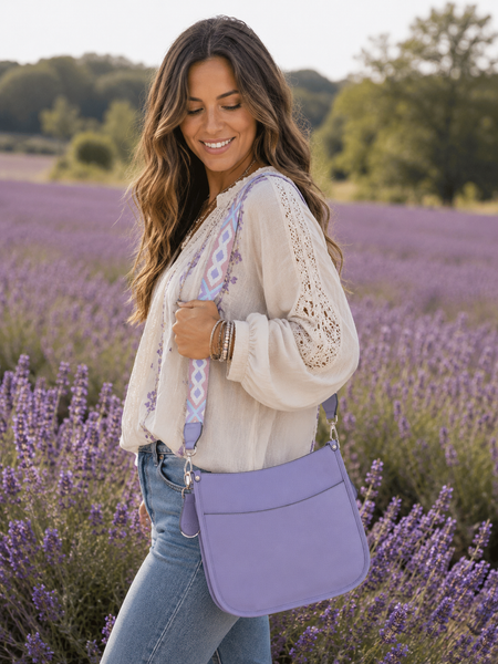 Crossbody Guitar Strap Bag - Petunia