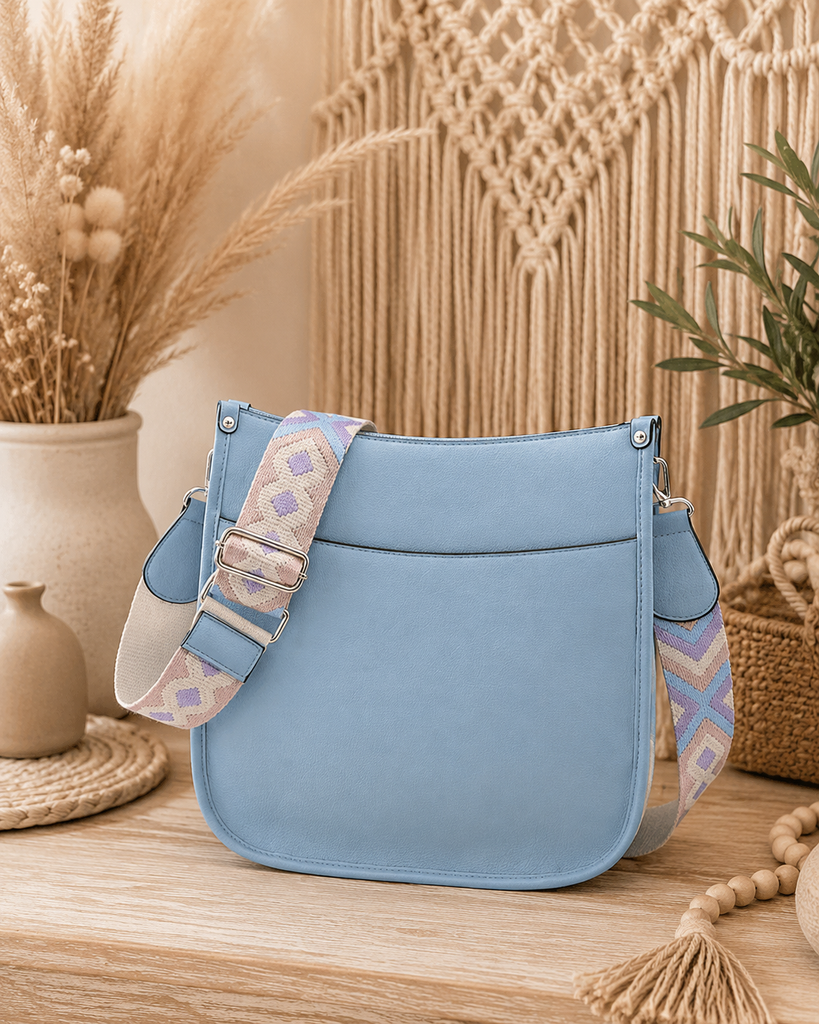 Crossbody Guitar Strap Bag - Sky Blue
