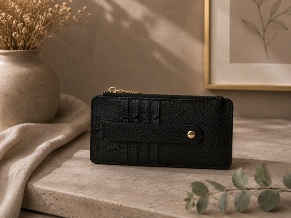 Slim Wallet/Card Holder - Black