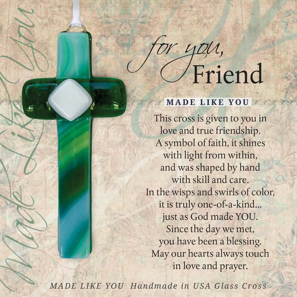 Friend - Stained Glass Cross