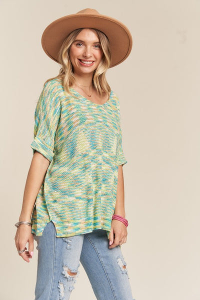 Multicolored Knit Top - Multi