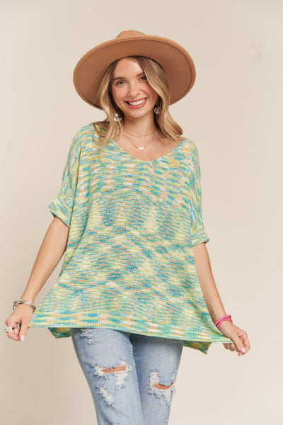 Multicolored Knit Top - Multi