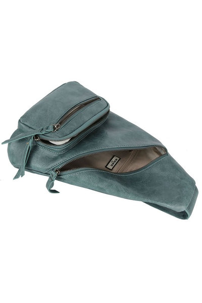 Convertible Sling Bag Backpack - Blue