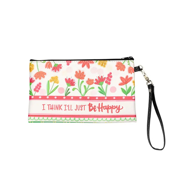 Be Happy Zippered Bag