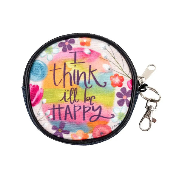 I’ll Be Happy Round Coin Purse