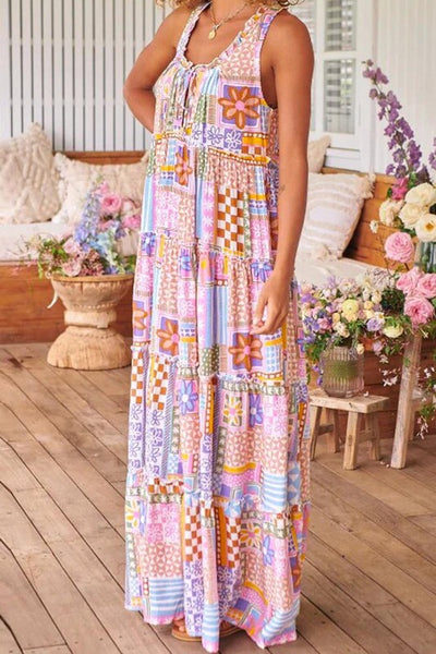 Bohemian Maxi Dress - Multi - SALE