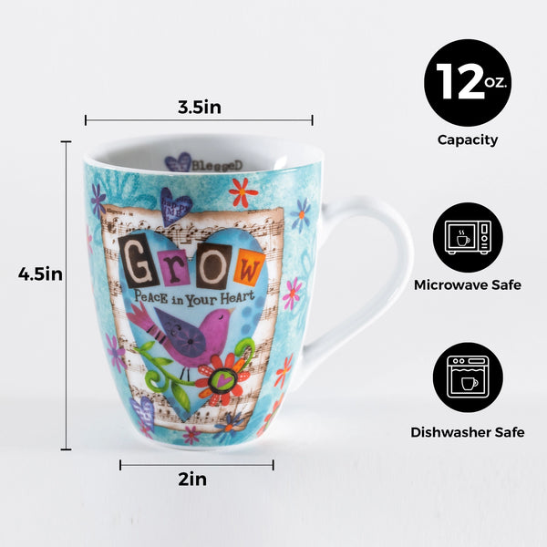 Grow Peace Bird - Ceramic Mug