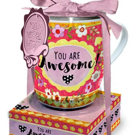 “You are Awesome” Mug & Note Pad Gift Set