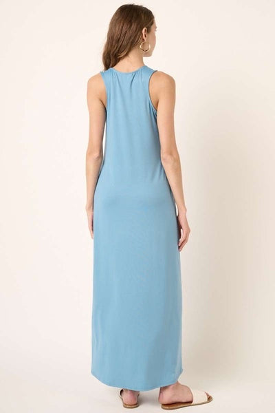 Scoop Neck Tank Maxi Dress - Chambray