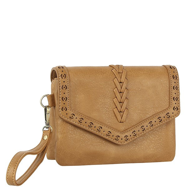 Clutch Crossbody Bag - Tan