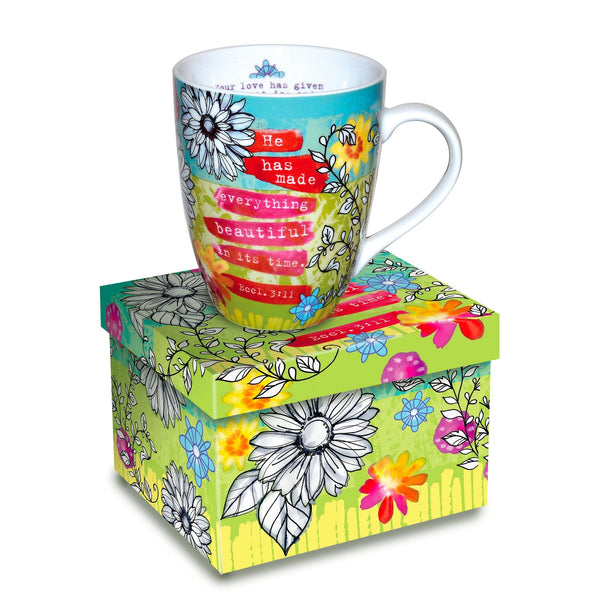Floral Verse Ceramic Mug