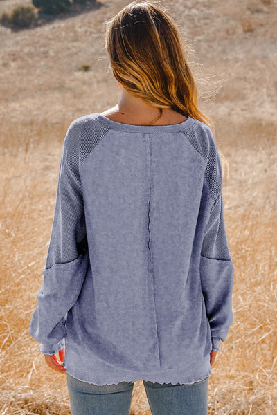 Raglan Sleeve Sweatshirt - Sail Blue