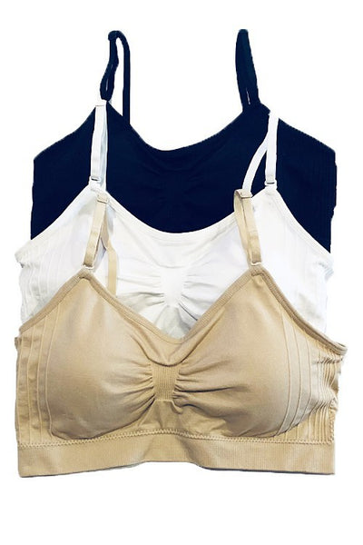 Spaghetti Strap Bralette - White