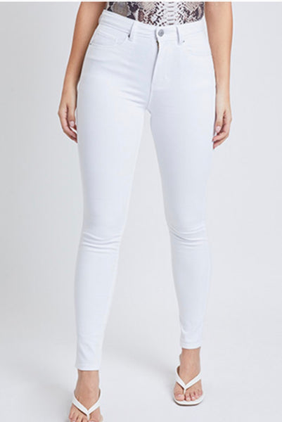 High Rise Skinny - White