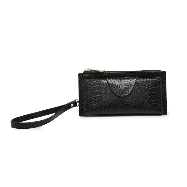 Wallet w/ Snap Closure - Black
